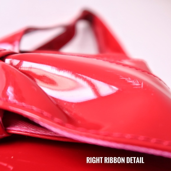 Victoria’s Secret Vinyl Bag w Bow Decor - Picture 8 of 10